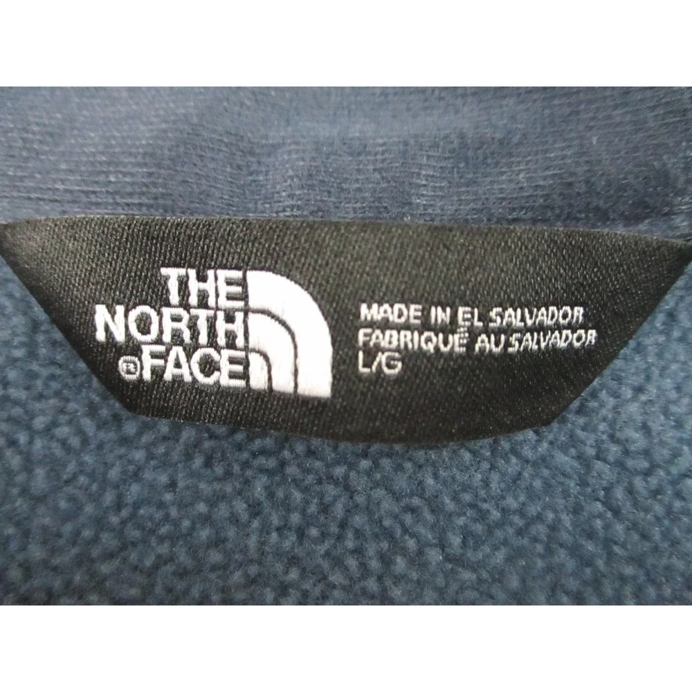 North Face Pullover Mens Large Blue‎ NSW Embroidered 1/4 Zip Fleece Outdoor L